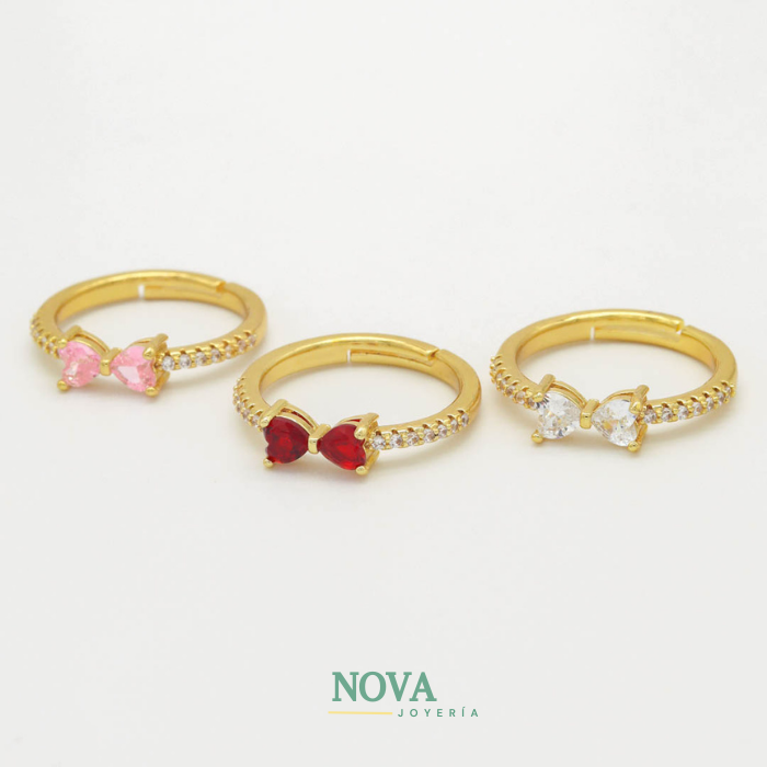 Anillo de Moñito 🎀 | Talla ajustable + Caja de regalo ✨