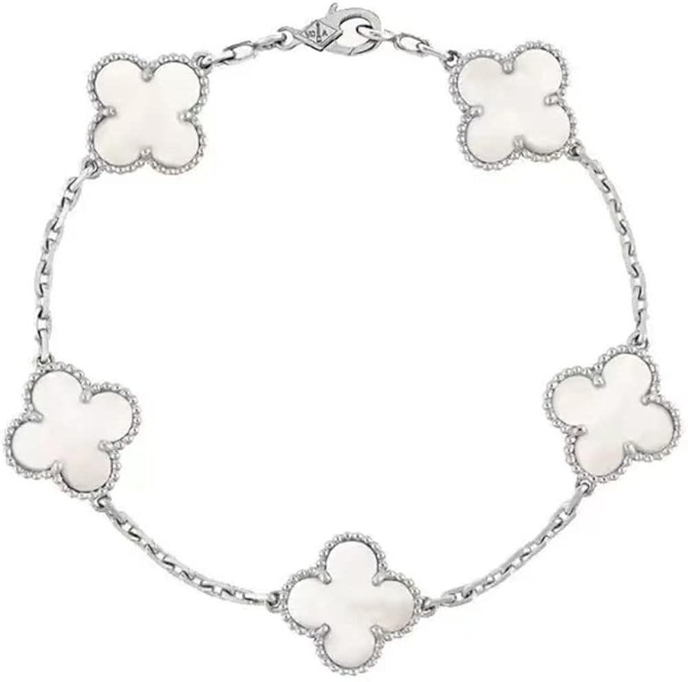 Pulsera Trebol Van Cleef | Baño de Oro + Caja Gratis✨