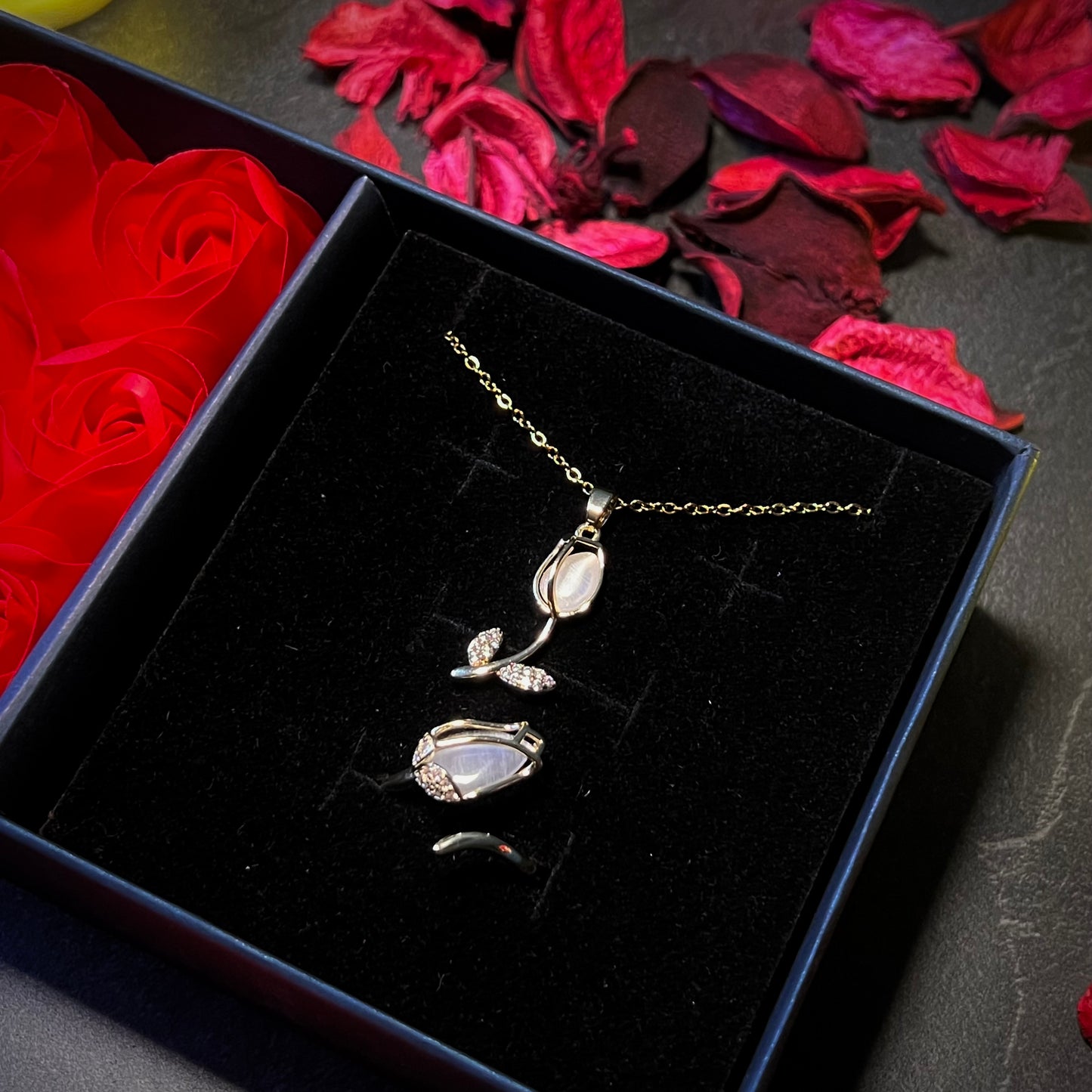 SET TULIPAN + Caja Rosas GRATIS 🌹♥️