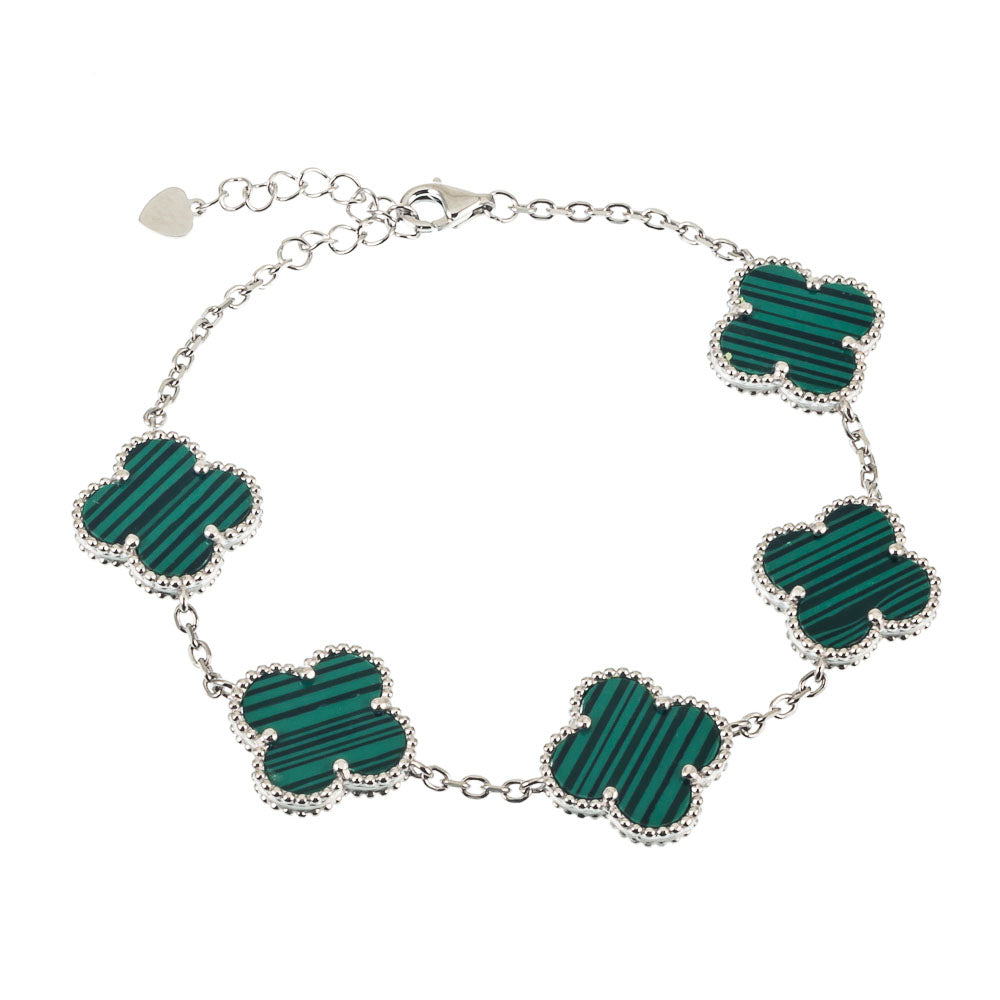 Pulsera Trebol Van Cleef | Baño de Oro + Caja Gratis✨