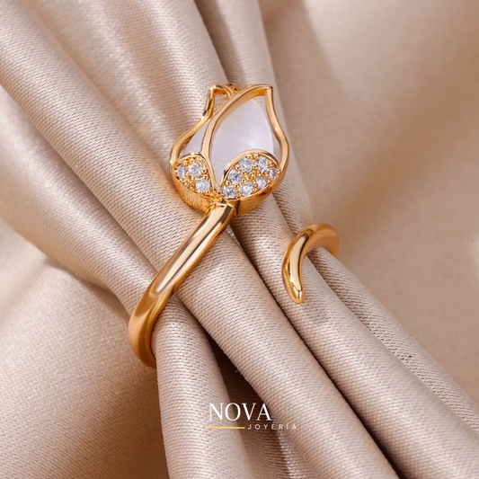 Anillo Tulipán | Baño de Oro + Caja Gratis✨