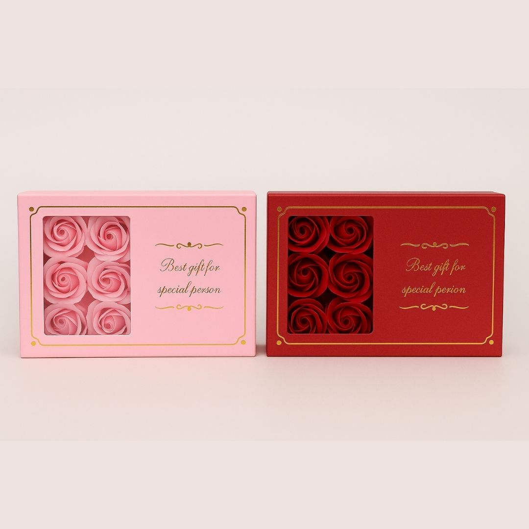 Caja De Lujo Flores Rosas Eternas 🎁🌹