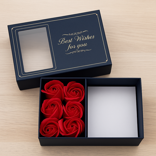 Caja De Lujo Flores Rosas Eternas 🎁🌹