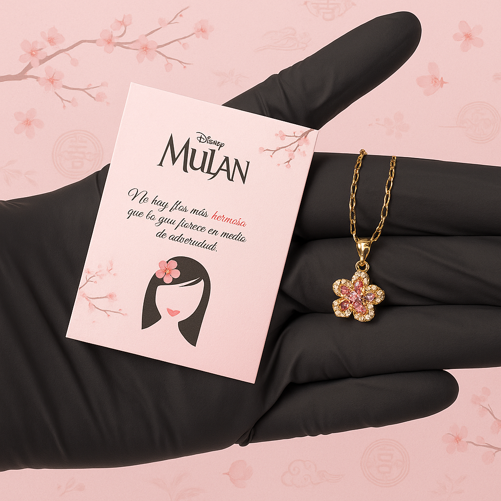 Collar Mulán | Baño de Oro + Caja Premium Gratis✨👑