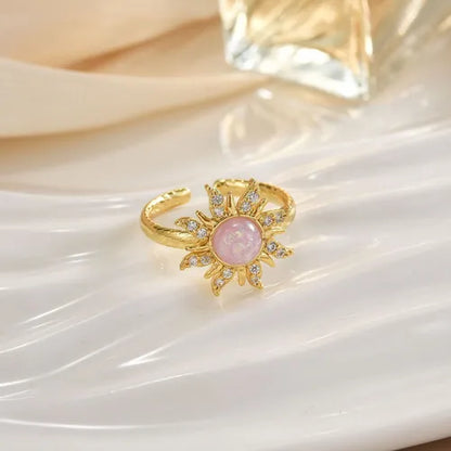 Anillo Sol Rapunzel | Baño de Oro + Caja Regalo Gratis✨👑