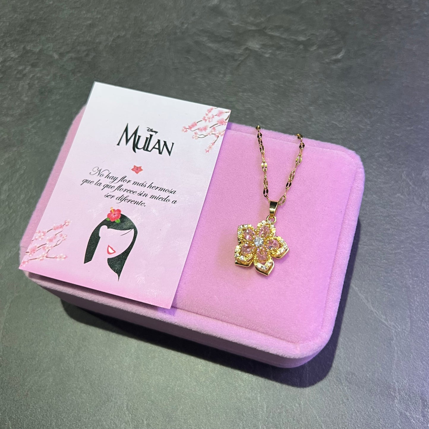 Collar Mulán | Baño de Oro + Caja Premium Gratis✨👑