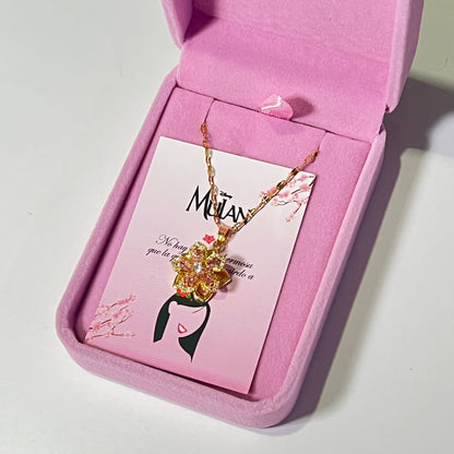 Collar Mulán | Baño de Oro + Caja Premium Gratis✨👑