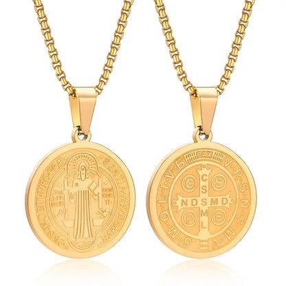 Collar San Benito | Baño de Oro + Caja Premium Gratis✨👑