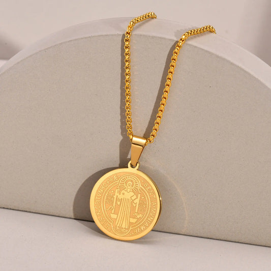 Collar San Benito | Baño de Oro + Caja Premium Gratis✨👑