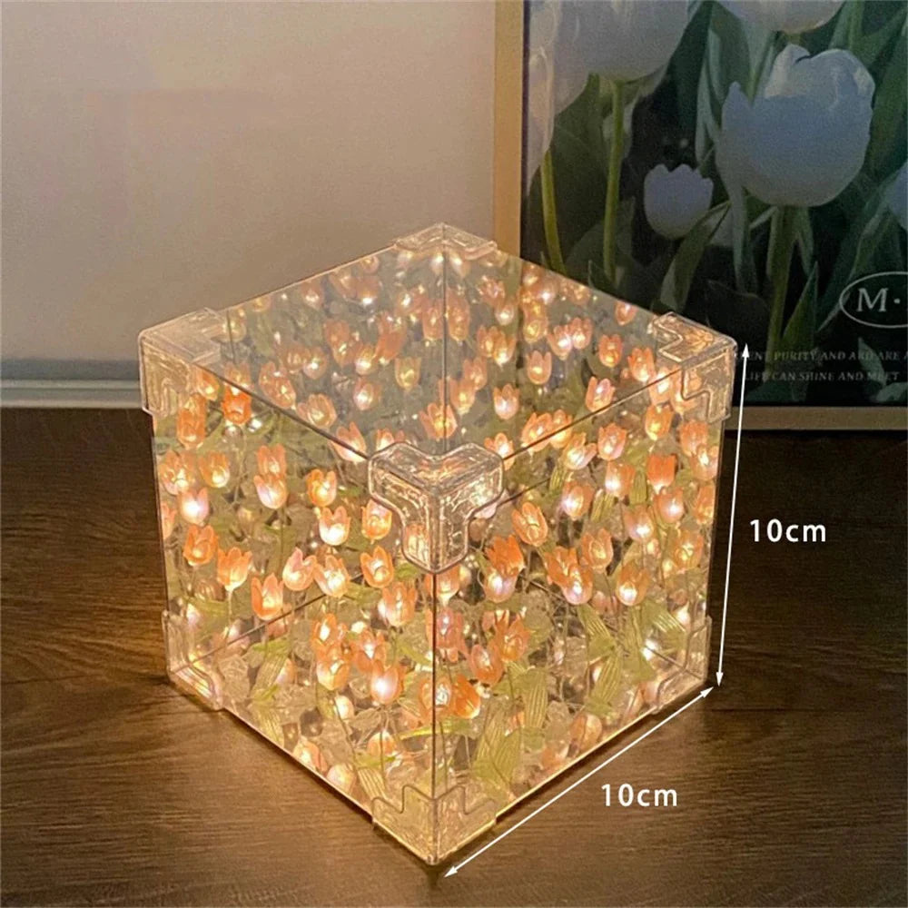 Cubo Tulipanes Infinitos | + Envio Gratis✨🌷